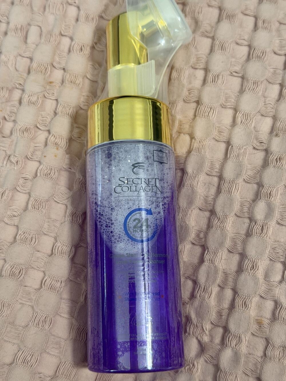 Secret Collagen Grape Stem Cell Lava Foam Cleanser w Brush